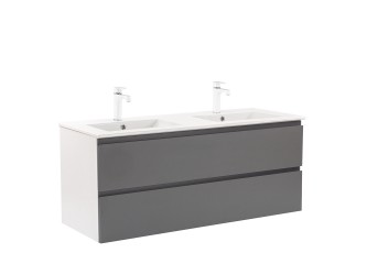 Vario Pull 120 alsó szekrény mosdóval fehér-antracit