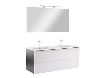 Vario Pull 120 komplett fürdőszoba bútor antracit-fehér