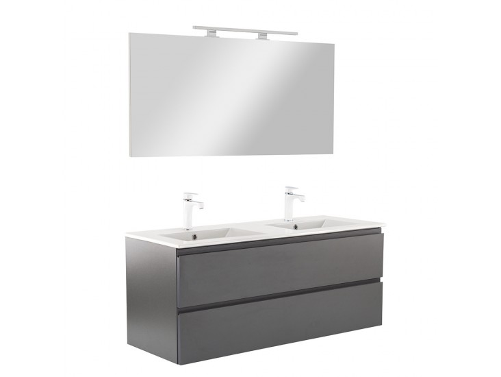 Vario Pull 120 komplett fürdőszoba bútor antracit-antracit