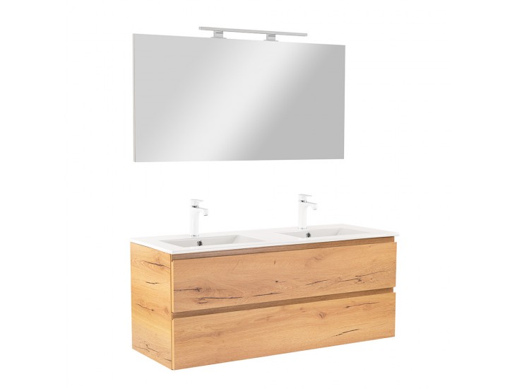 Vario Pull 120 komplett fürdőszoba bútor tölgy-tölgy