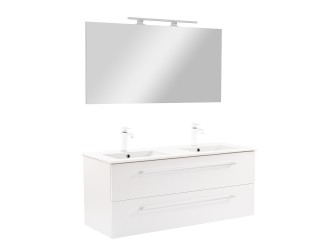 Vario Clam 120 komplett fürdőszoba bútor fehér-fehér