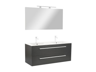 Vario Clam 120 komplett fürdőszoba bútor antracit-antracit