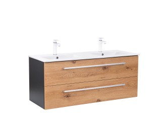 Vario Clam 120 alsó szekrény mosdóval antracit-tölgy