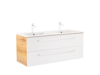 Vario Clam 120 alsó szekrény mosdóval tölgy-fehér