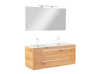 Vario Clam 120 komplett fürdőszoba bútor tölgy-tölgy