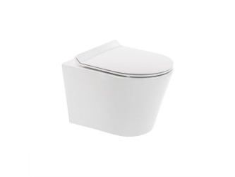 Ride fali, rimless WC