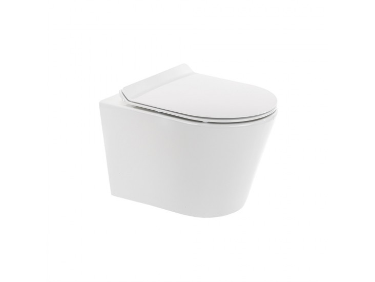 Ride fali, rimless WC