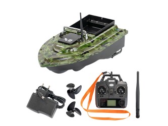 Etetőhajó X2 GPS hátrakidobós terepmintás zöld