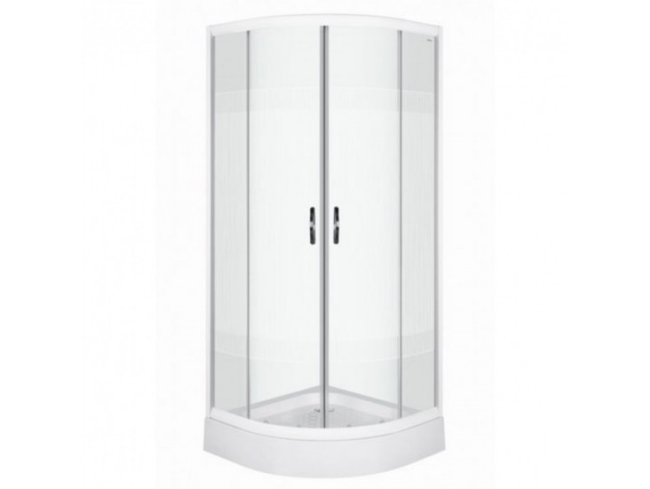 XENIA80 XENIA íves zuhanykabin, 80x80x195 cm méretben