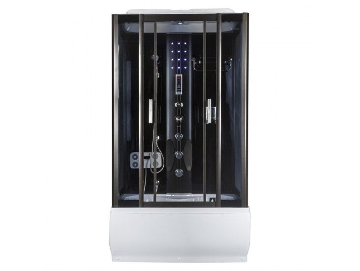 XL120 hidromasszázs kádkabin, 120x85x220 cm-es méretben