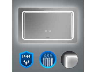 Vid tükör led világítással 100x60 cm