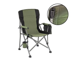 Leziter Comfort Plus karfás horgász szék pohártartóval zöld