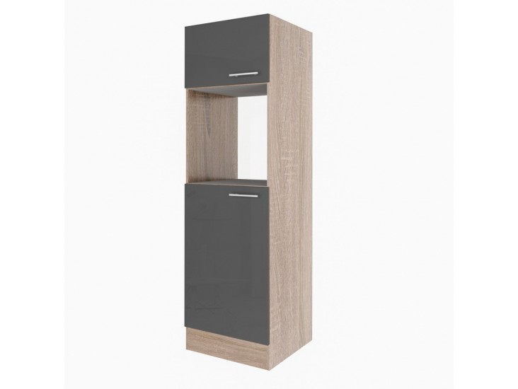 Yorki 60-as kamra szekrény sonoma tölgy korpusz selyemfényű antracit fronttal