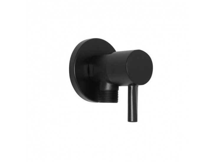 ZOCZ 1/2x1/2 kerek sarokszelep fekete