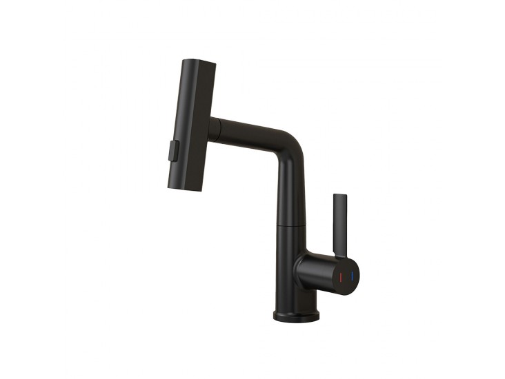 Mara mosogató csaptelep multifunkciós fejjel fekete